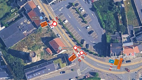 Wegafsluiting weststraat ter hoogte van weststraat 5