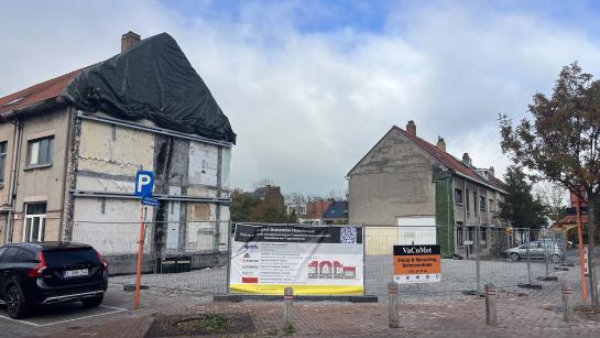 Situatie na sloop in Oostendse Haardstraat